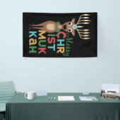 Merry Christmukkah Reindeer Banner (Messeveranstaltung)