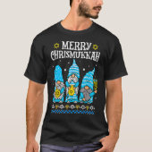 Merry Christmukkah With Gnome Christmas Hanukkah G T-Shirt (Vorderseite)