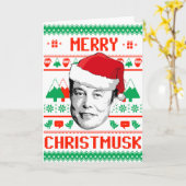 Merry Christmusk Karte (Gelbe Blume)