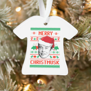 MERRY CHRISTMUSK ORNAMENT
