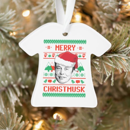 MERRY CHRISTMUSK ORNAMENT (Baum)