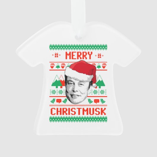 MERRY CHRISTMUSK ORNAMENT (Rückseite)