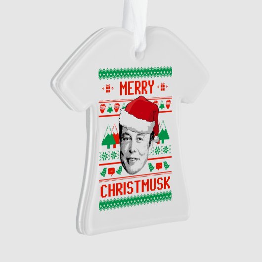 MERRY CHRISTMUSK ORNAMENT (Vorderseite)