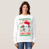 Merry Christmusk UGLY CHRISTMAS SWEATER Sweatshirt (Vorne ganz)