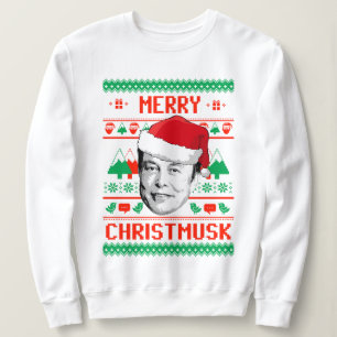 Merry Christmusk UGLY CHRISTMAS SWEATER Sweatshirt