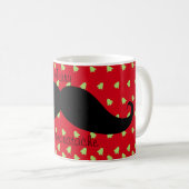 Merry Christmustache Kaffeetasse (VorderseiteRechts)