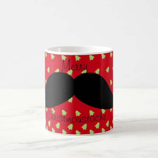 Merry Christmustache Kaffeetasse (Mittel)