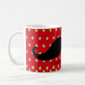 Merry Christmustache Kaffeetasse (Links)