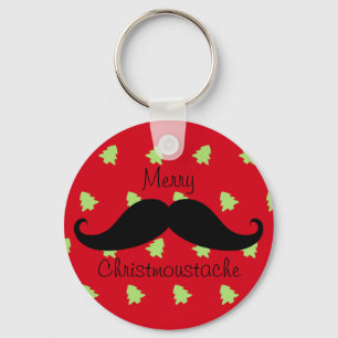 Merry Christmustache Schlüsselanhänger