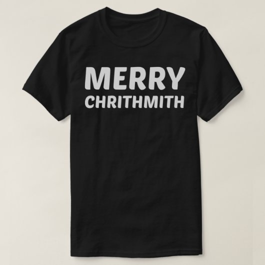 Merry Chrithmith Funny Christmas Lisp Joke  T-Shirt (Design vorne)