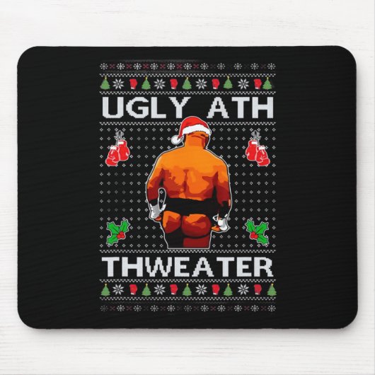 Merry Chrithmith Kith My Ath Hintern Viral Fight M Mousepad (Vorne)