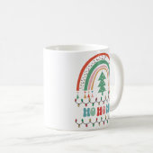 Merry chritmas hospho Regenbogenkaffee Tasse (VorderseiteRechts)
