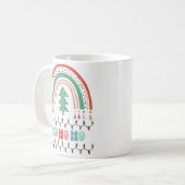 Merry chritmas hospho Regenbogenkaffee Tasse (Vorderseite Links)