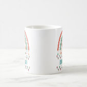 Merry chritmas hospho Regenbogenkaffee Tasse (Mittel)