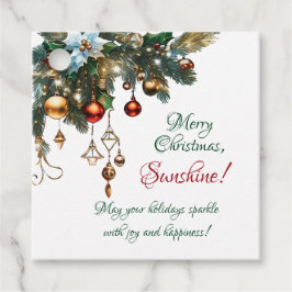 Merry Chritmas Sunshine Classic Geschenkanhänger