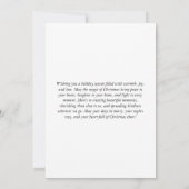 MERRY CHRITSMAS FESTIVE MODERN NIEDLICH CARD EINLADUNG (Rückseite)