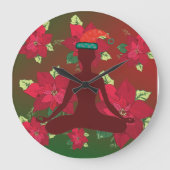 Merry Chrsitams Wall Clock Große Wanduhr (Vorderseite)