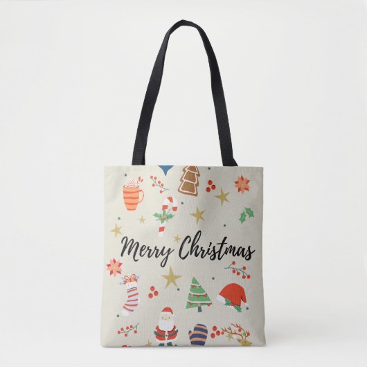 Merry Chrsitmas Design Tasche (Vorderseite)