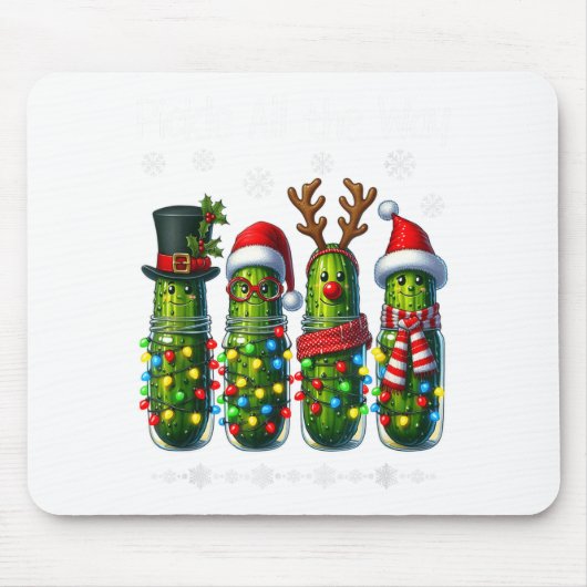 Merry Cklemas Funny Christmas Ckle Lights Holiday Mousepad (Vorne)