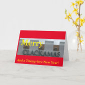 Merry Clackamas Karte (Gelbe Blume)