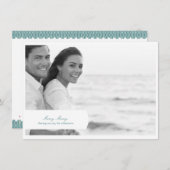 Merry Classic Holiday Foto Card Feiertagskarte (Vorne/Hinten)