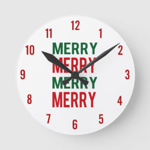 Merry Clock Runde Wanduhr