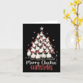 Merry Cluckin Weihnachten Weihnachten Weihnachten  Karte (Gelbe Blume)