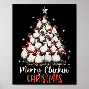 Merry Cluckin Weihnachten Weihnachten Weihnachten Poster