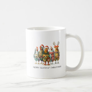 Merry Cluckin Weihnachts-Chickens Coffee Tasse