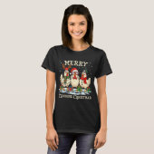 Merry Clucking Christmas Chicken Farm Animal Xmas T-Shirt (Vorne ganz)