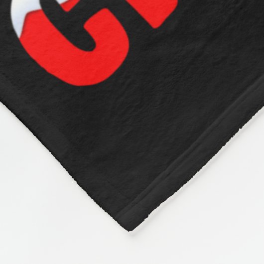 Merry Clucking Christmas Funny Chicken Santa Hat X Fleecedecke (Ecke)