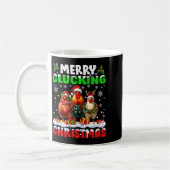 Merry Clucking Christmas Funny Chicken Santa Hat X Kaffeetasse (Links)