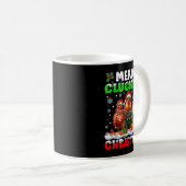 Merry Clucking Christmas Funny Chicken Santa Hat X Kaffeetasse (VorderseiteRechts)