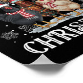 Merry Clucking Weihnachts Funny Chicken Weihnachts Poster (Ecke)