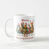 Merry Clucking Weihnachtsgebäck Kaffeetasse (Links)
