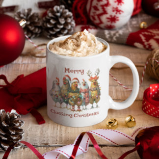 Merry Clucking Weihnachtsgebäck Kaffeetasse
