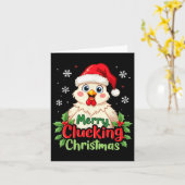 Merry Clucking Weihnachtsgebäck Karte (Gelbe Blume)