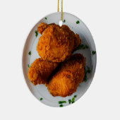 Merry Cluckin's Weihnachten Keramik Ornament (Rechts)