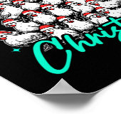 Merry Cluckin's Weihnachten Poster (Ecke)