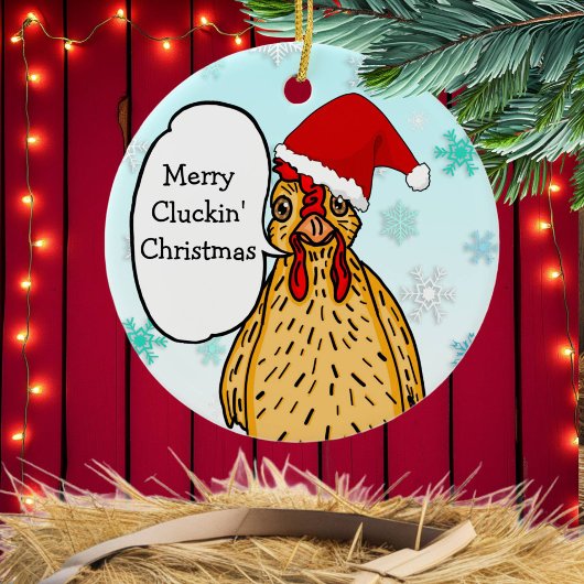 Merry Cluckins Weihnachtsgebäck Keramik Ornament