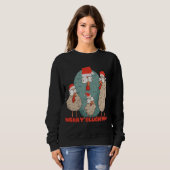 Merry Cluckmas - Crazy Christmas Chickens Sweatshirt (Vorne ganz)