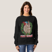 Merry Cluckmas - Weihnachtsgebäck Sweatshirt (Vorne ganz)