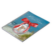 Merry Coastal Christmas Hilton Head Island Beach Notizblock (Linke Seite)