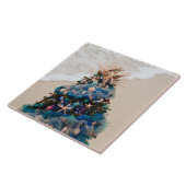 Merry Coastal Christmas Tropical Beach HolidayTree Fliese (Seite)