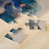 Merry Coastal Christmas Tropical Beach HolidayTree Puzzle (Seite)