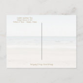 Merry Coastal Weihnachten Tropical Beach und Bäume (Rückseite)