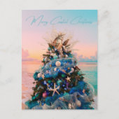 Merry Coastal Weihnachten Tropical Beach und Bäume (Vorderseite)