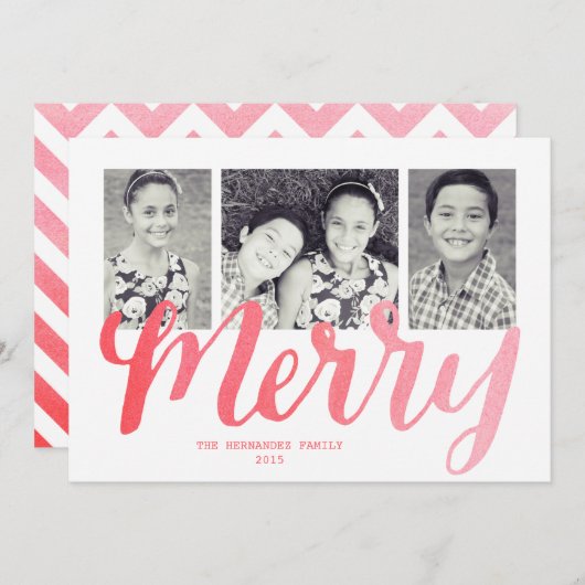 Merry Collection Feiertagskarte (Vorne/Hinten)