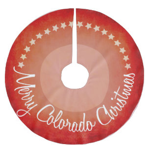 Merry Colorado Vintager Baumrock Polyester Weihnachtsbaumdecke
