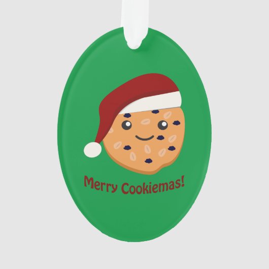 Merry Cookiemas Santa Cookie Ornament (Rückseite)